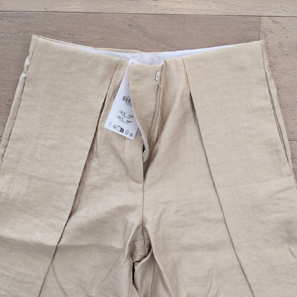 Zara Women's Luxurious Gold Wide Leg Jumpsuit - Picture 7 of 7